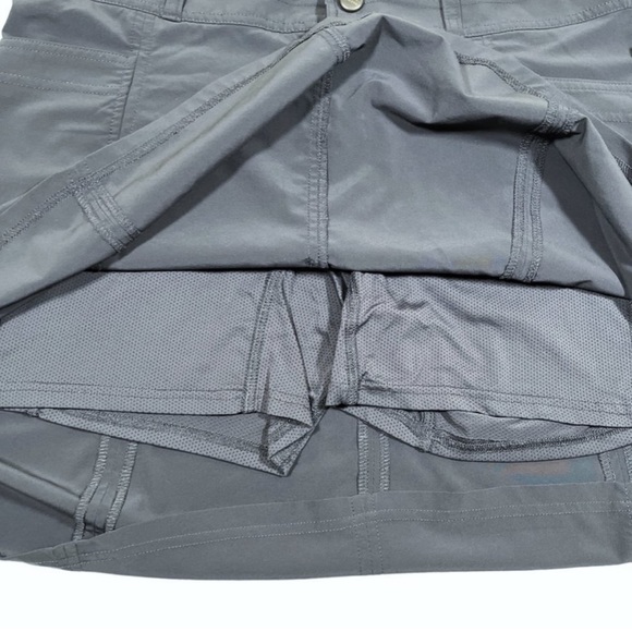 L.L. Bean Comfort Trail Skort Skirt Charcoal Gray Size 6 Style Number 288936 - Picture 6 of 8